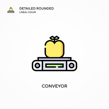 Taşıyıcı vektör simgesi. Modern vektör illüstrasyon kavramları. Düzenlemesi ve kişiselleştirmesi kolay.