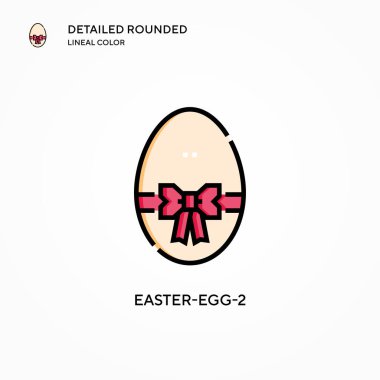 Paskalya-yumurta-2 vektör ikonu. Modern vektör illüstrasyon kavramları. Düzenlemesi ve kişiselleştirmesi kolay.