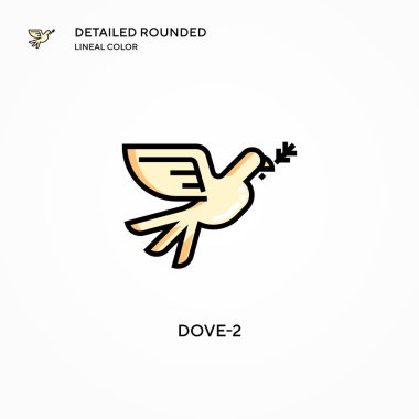 Güvercin-2 vektör simgesi. Modern vektör illüstrasyon kavramları. Düzenlemesi ve kişiselleştirmesi kolay.