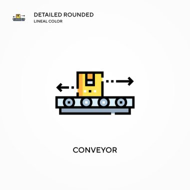 Taşıyıcı vektör simgesi. Modern vektör illüstrasyon kavramları. Düzenlemesi ve kişiselleştirmesi kolay.