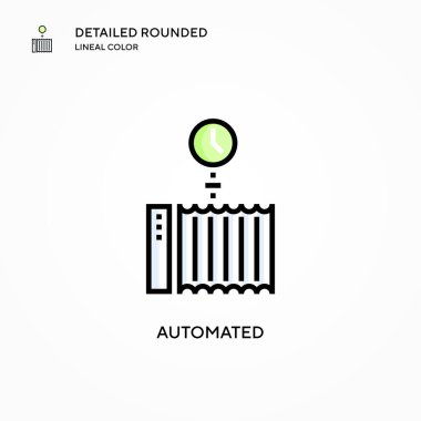 Otomatik vektör simgesi. Modern vektör illüstrasyon kavramları. Düzenlemesi ve kişiselleştirmesi kolay.