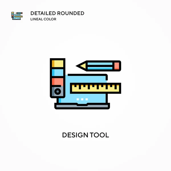 Ikona Wektora Narzędzia Projektowego Nowoczesne Koncepcje Ilustracji Wektorowej Łatwy Edycji — Wektor stockowy
