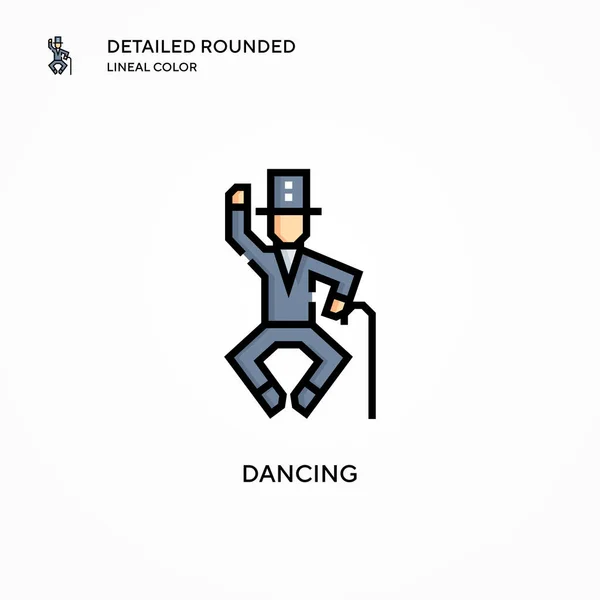 Εικονίδιο Φορέα Χορού Σύγχρονες Έννοιες Διανυσματικής Απεικόνισης Εύκολο Επεξεργαστείτε Και — Διανυσματικό Αρχείο