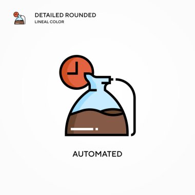 Otomatik vektör simgesi. Modern vektör illüstrasyon kavramları. Düzenlemesi ve kişiselleştirmesi kolay.