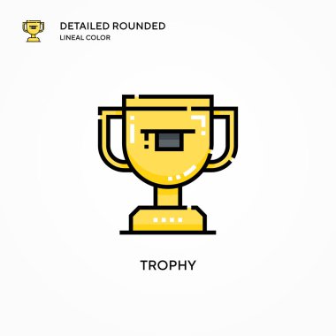 Ödül vektör simgesi. Modern vektör illüstrasyon kavramları. Düzenlemesi ve kişiselleştirmesi kolay.