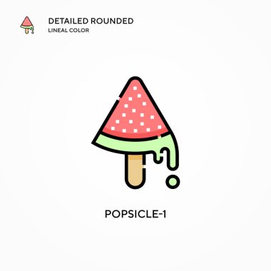 Dondurma-1 vektör simgesi. Modern vektör illüstrasyon kavramları. Düzenlemesi ve kişiselleştirmesi kolay.