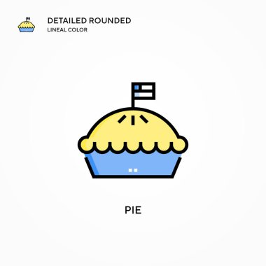 Turta vektör simgesi. Modern vektör illüstrasyon kavramları. Düzenlemesi ve kişiselleştirmesi kolay.