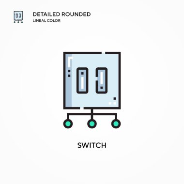 Vektör simgesini değiştir. Modern vektör illüstrasyon kavramları. Düzenlemesi ve kişiselleştirmesi kolay.