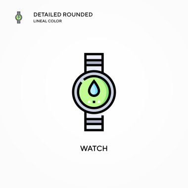 Vektör simgesini izle. Modern vektör illüstrasyon kavramları. Düzenlemesi ve kişiselleştirmesi kolay.