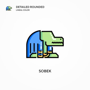 Sobek vektör simgesi. Modern vektör illüstrasyon kavramları. Düzenlemesi ve kişiselleştirmesi kolay.