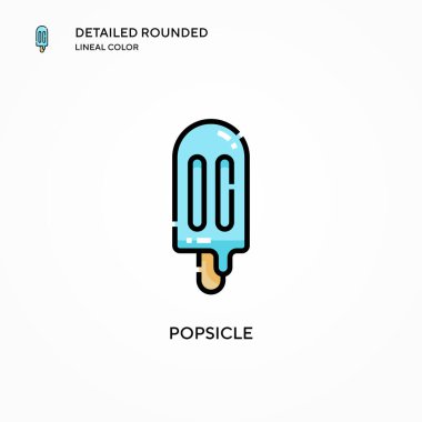 Dondurma vektör simgesi. Modern vektör illüstrasyon kavramları. Düzenlemesi ve kişiselleştirmesi kolay.