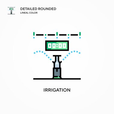 Sulama vektör simgesi. Modern vektör illüstrasyon kavramları. Düzenlemesi ve kişiselleştirmesi kolay.