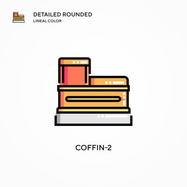 Tabut-2 vektör simgesi. Modern vektör illüstrasyon kavramları. Düzenlemesi ve kişiselleştirmesi kolay.