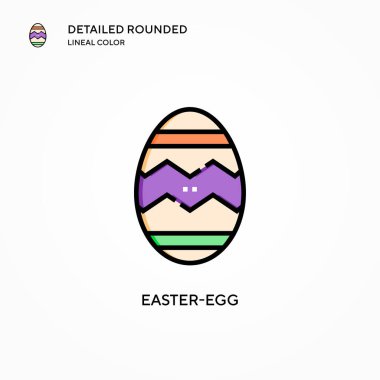 Paskalya yumurtası vektör simgesi. Modern vektör illüstrasyon kavramları. Düzenlemesi ve kişiselleştirmesi kolay.