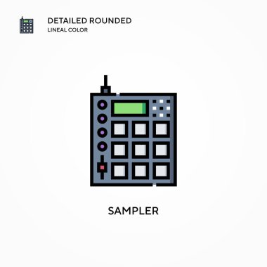 Örnek vektör simgesi. Modern vektör illüstrasyon kavramları. Düzenlemesi ve kişiselleştirmesi kolay.