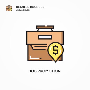 Görev tanıtım vektör simgesi. Modern vektör illüstrasyon kavramları. Düzenlemesi ve kişiselleştirmesi kolay.