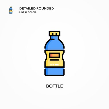 Şişe vektör simgesi. Modern vektör illüstrasyon kavramları. Düzenlemesi ve kişiselleştirmesi kolay.
