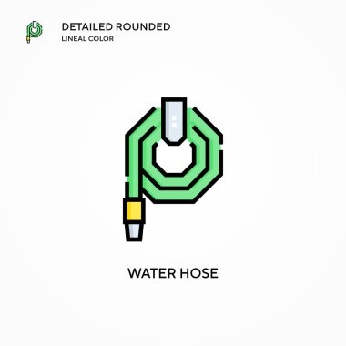 Su hortumu vektör simgesi. Modern vektör illüstrasyon kavramları. Düzenlemesi ve kişiselleştirmesi kolay.