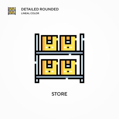 Vektör simgesini kaydet. Modern vektör illüstrasyon kavramları. Düzenlemesi ve kişiselleştirmesi kolay.