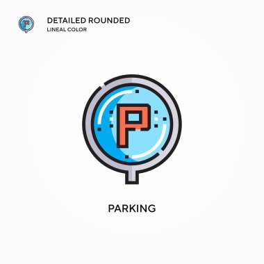 Park vektörü simgesi. Modern vektör illüstrasyon kavramları. Düzenlemesi ve kişiselleştirmesi kolay.