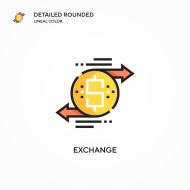 Vektör simgesini değiştir. Modern vektör illüstrasyon kavramları. Düzenlemesi ve kişiselleştirmesi kolay.