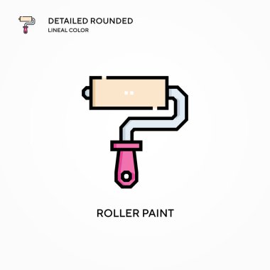 Paten boyası vektör simgesi. Modern vektör illüstrasyon kavramları. Düzenlemesi ve kişiselleştirmesi kolay.