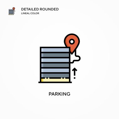 Park vektörü simgesi. Modern vektör illüstrasyon kavramları. Düzenlemesi ve kişiselleştirmesi kolay.