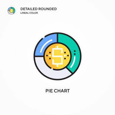Pasta grafik vektör simgesi. Modern vektör illüstrasyon kavramları. Düzenlemesi ve kişiselleştirmesi kolay.