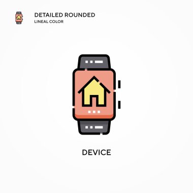 Aygıt vektör simgesi. Modern vektör illüstrasyon kavramları. Düzenlemesi ve kişiselleştirmesi kolay.