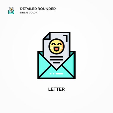 Harf vektör simgesi. Modern vektör illüstrasyon kavramları. Düzenlemesi ve kişiselleştirmesi kolay.