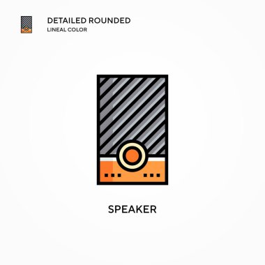 Sözcü vektör simgesi. Modern vektör illüstrasyon kavramları. Düzenlemesi ve kişiselleştirmesi kolay.