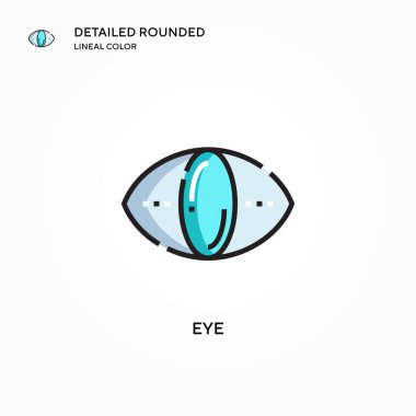 Göz vektör simgesi. Modern vektör illüstrasyon kavramları. Düzenlemesi ve kişiselleştirmesi kolay.