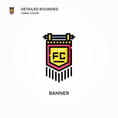 Sancak vektör simgesi. Modern vektör illüstrasyon kavramları. Düzenlemesi ve kişiselleştirmesi kolay.