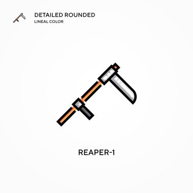 Reaper-1 vektör simgesi. Modern vektör illüstrasyon kavramları. Düzenlemesi ve kişiselleştirmesi kolay.