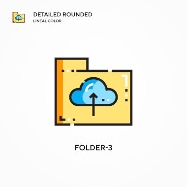 Dizin-3 vektör simgesi. Modern vektör illüstrasyon kavramları. Düzenlemesi ve kişiselleştirmesi kolay.