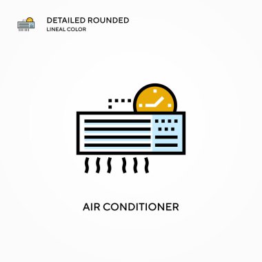 Klima vektör simgesi. Modern vektör illüstrasyon kavramları. Düzenlemesi ve kişiselleştirmesi kolay.