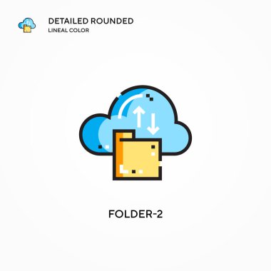 Dizin-2 vektör simgesi. Modern vektör illüstrasyon kavramları. Düzenlemesi ve kişiselleştirmesi kolay.