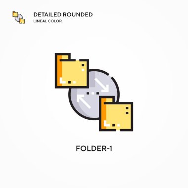 Dizin-1 vektör simgesi. Modern vektör illüstrasyon kavramları. Düzenlemesi ve kişiselleştirmesi kolay.