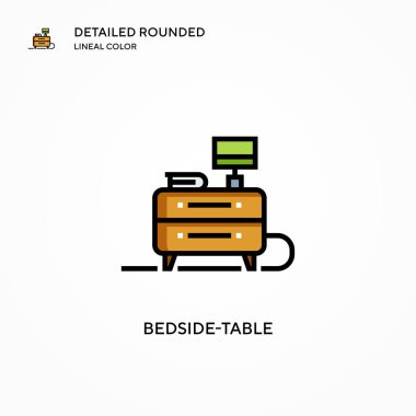 Komodin vektör simgesi. Modern vektör illüstrasyon kavramları. Düzenlemesi ve kişiselleştirmesi kolay.