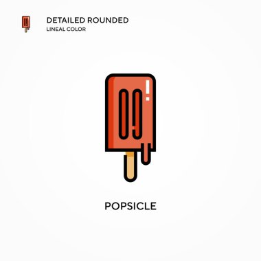 Dondurma vektör simgesi. Modern vektör illüstrasyon kavramları. Düzenlemesi ve kişiselleştirmesi kolay.