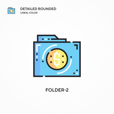 Dizin-2 vektör simgesi. Modern vektör illüstrasyon kavramları. Düzenlemesi ve kişiselleştirmesi kolay.