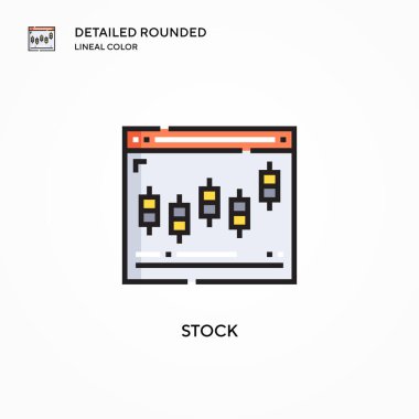 Stok vektör simgesi. Modern vektör illüstrasyon kavramları. Düzenlemesi ve kişiselleştirmesi kolay.