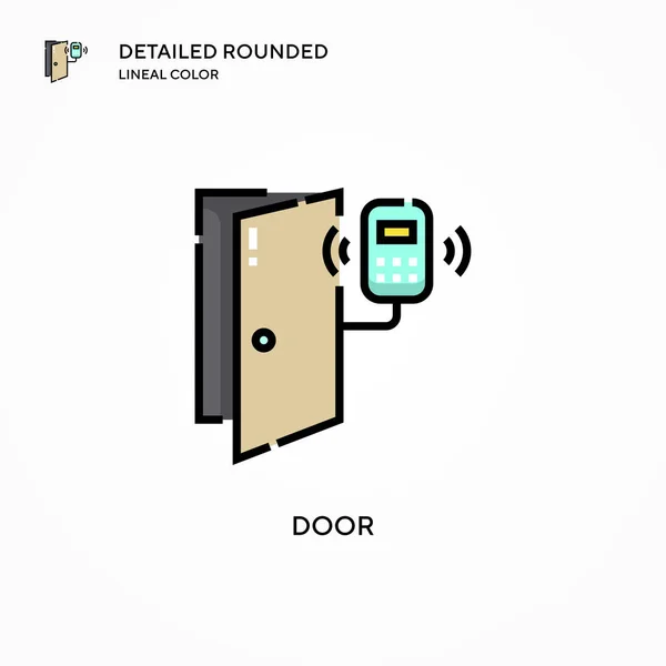 Puerta Icono Vector Conceptos Modernos Ilustración Vectorial Fácil Editar Personalizar — Archivo Imágenes Vectoriales