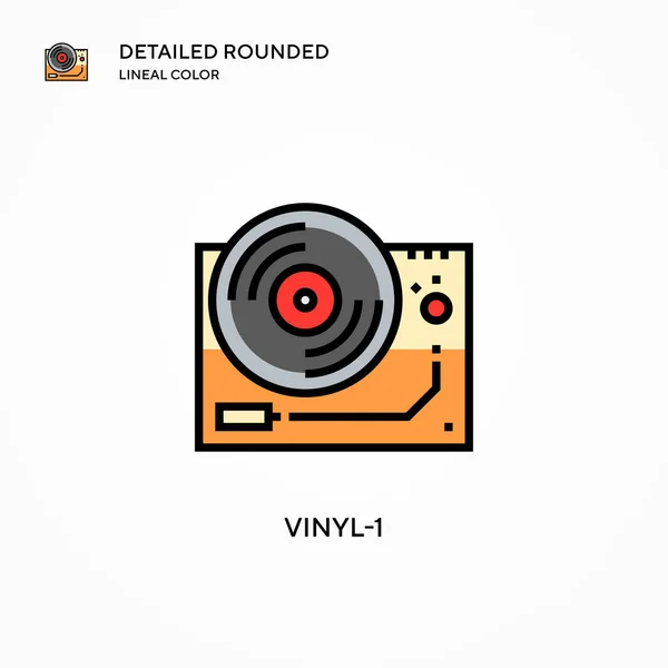 Εικονίδιο Διανύσματος Vinyl Σύγχρονες Έννοιες Διανυσματικής Απεικόνισης Εύκολο Επεξεργαστείτε Και — Διανυσματικό Αρχείο
