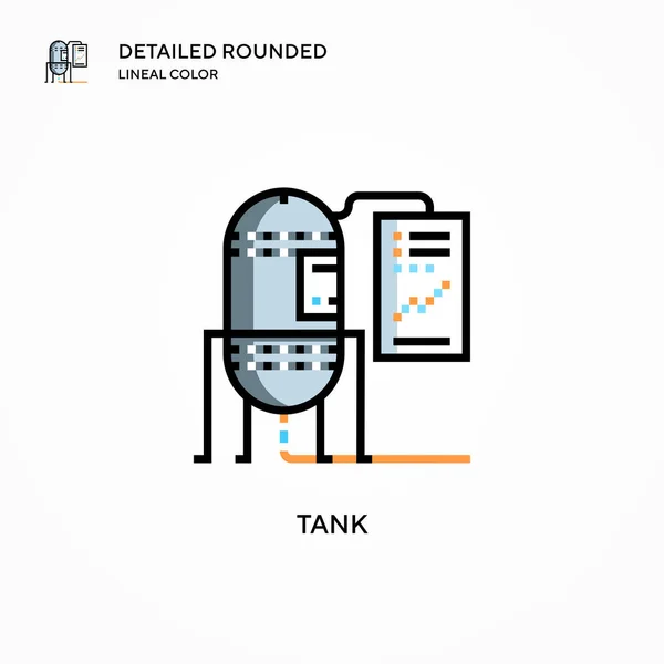 Tank vector icon. Modern vector illustration concepts. Easy to edit and customize.