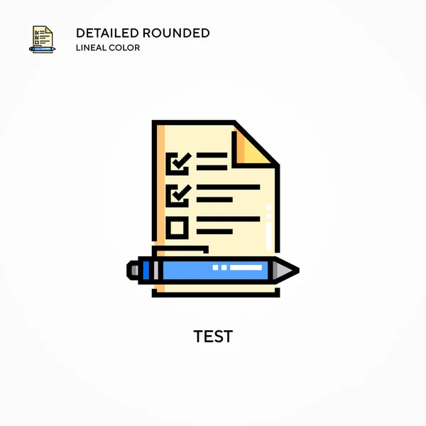 Icono Del Vector Prueba Conceptos Modernos Ilustración Vectorial Fácil Editar — Archivo Imágenes Vectoriales