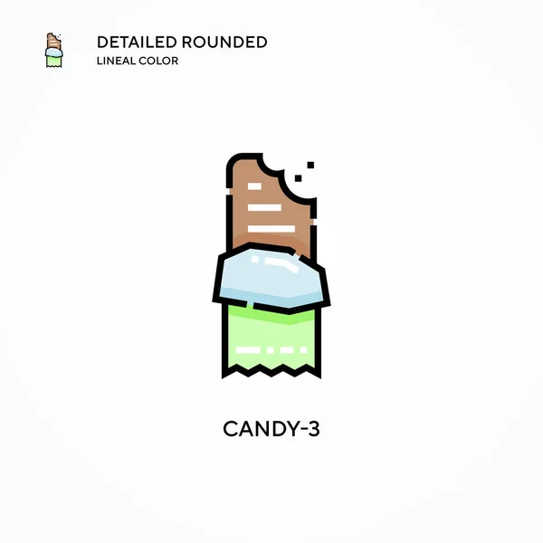 Icono Del Vector Candy Conceptos Modernos Ilustración Vectorial Fácil Editar — Vector de stock