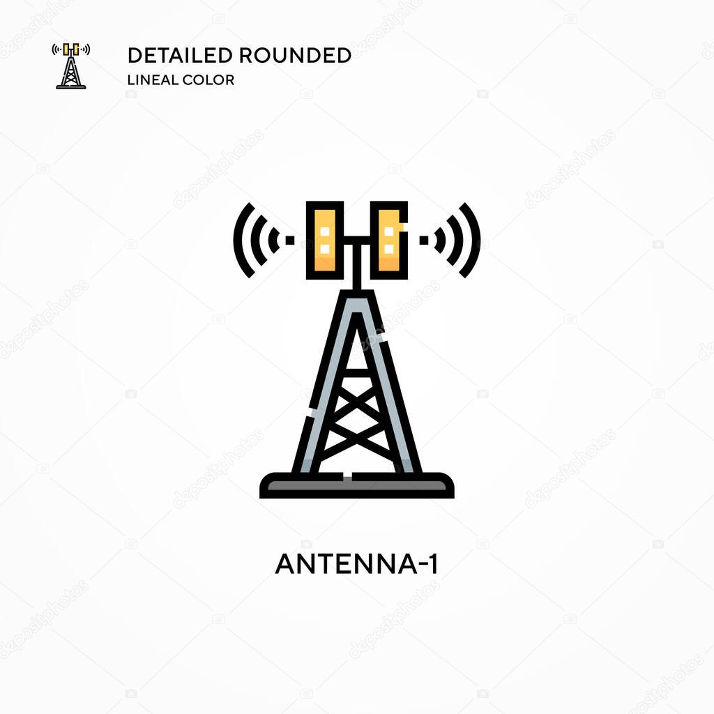 Antenna-1 vector icon. Modern vector illustration concepts. Easy to edit and customize.