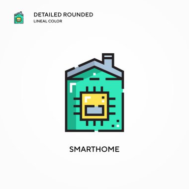 Akıllı vektör simgesi. Modern vektör illüstrasyon kavramları. Düzenlemesi ve kişiselleştirmesi kolay.