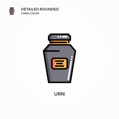 Vazo vektör simgesi. Modern vektör illüstrasyon kavramları. Düzenlemesi ve kişiselleştirmesi kolay.